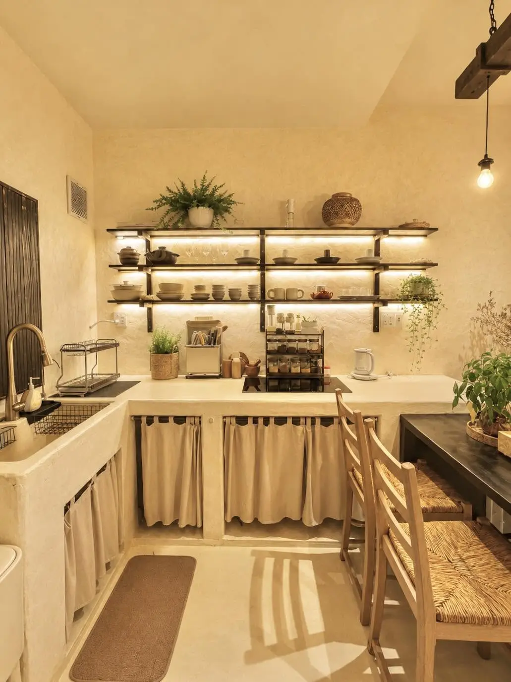 Bếp đầy đủ tiện nghi tại Nhà Síu Síu